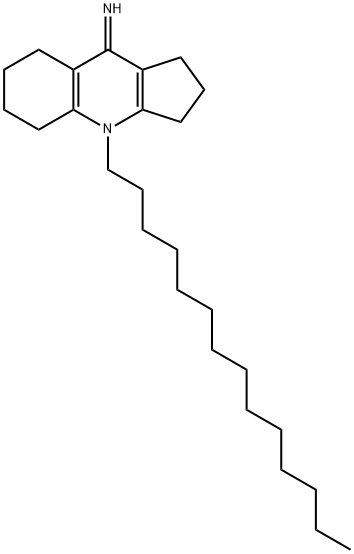 4-tetradecyl-1,2,3,4,5,6,7,8-octahydro-9H-cyclopenta[b]quinolin-9-imine 结构式