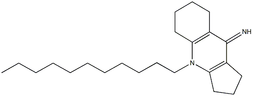 4-undecyl-1,2,3,4,5,6,7,8-octahydro-9H-cyclopenta[b]quinolin-9-imine 结构式