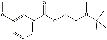 2-[tert-butyl(methyl)amino]ethyl 3-methoxybenzoate 结构式