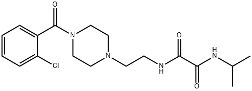 N~1~-{2-[4-(2-chlorobenzoyl)-1-piperazinyl]ethyl}-N~2~-isopropylethanediamide 结构式