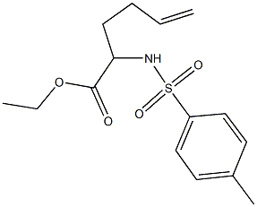 ethyl 2-{[(4-methylphenyl)sulfonyl]amino}-5-hexenoate 结构式