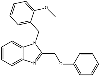 1-(2-methoxybenzyl)-2-(phenoxymethyl)-1H-benzimidazole 结构式