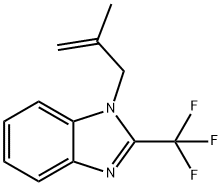 1-(2-methyl-2-propenyl)-2-(trifluoromethyl)-1H-benzimidazole 结构式