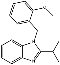 2-[(2-isopropyl-1H-benzimidazol-1-yl)methyl]phenyl methyl ether 结构式