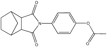 4-(3,5-dioxo-4-azatricyclo[5.2.1.0~2,6~]dec-4-yl)phenyl acetate 结构式