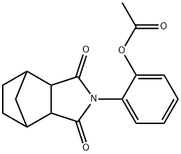 2-(3,5-dioxo-4-azatricyclo[5.2.1.0~2,6~]dec-4-yl)phenyl acetate 结构式