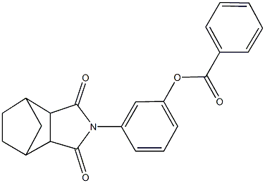 3-(3,5-dioxo-4-azatricyclo[5.2.1.0~2,6~]dec-4-yl)phenyl benzoate 结构式