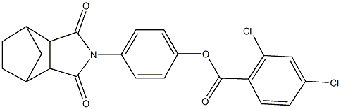 4-(3,5-dioxo-4-azatricyclo[5.2.1.0~2,6~]dec-4-yl)phenyl 2,4-dichlorobenzoate 结构式