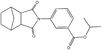 isopropyl 3-(3,5-dioxo-4-azatricyclo[5.2.1.0~2,6~]dec-4-yl)benzoate 结构式