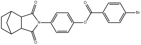 4-(3,5-dioxo-4-azatricyclo[5.2.1.0~2,6~]dec-4-yl)phenyl 4-bromobenzoate 结构式