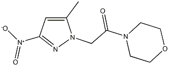 4-({3-nitro-5-methyl-1H-pyrazol-1-yl}acetyl)morpholine 结构式