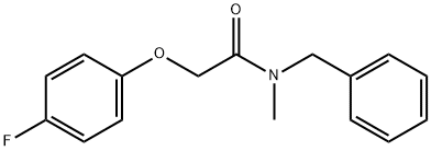 N-benzyl-2-(4-fluorophenoxy)-N-methylacetamide 结构式