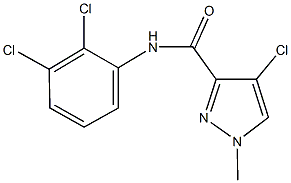 4-chloro-N-(2,3-dichlorophenyl)-1-methyl-1H-pyrazole-3-carboxamide 结构式