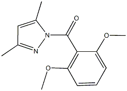 1-(2,6-dimethoxybenzoyl)-3,5-dimethyl-1H-pyrazole 结构式