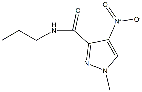 4-nitro-1-methyl-N-propyl-1H-pyrazole-3-carboxamide 结构式