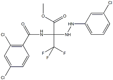 methyl 2-[2-(3-chlorophenyl)hydrazino]-2-[(2,4-dichlorobenzoyl)amino]-3,3,3-trifluoropropanoate 结构式