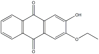 2-ethoxy-3-hydroxyanthra-9,10-quinone 结构式