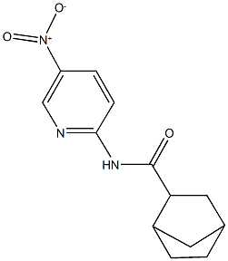 N-{5-nitro-2-pyridinyl}bicyclo[2.2.1]heptane-2-carboxamide 结构式