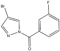 4-bromo-1-(3-fluorobenzoyl)-1H-pyrazole 结构式