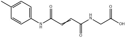 {[4-oxo-4-(4-toluidino)-2-butenoyl]amino}acetic acid 结构式