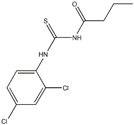 N-butyryl-N'-(2,4-dichlorophenyl)thiourea 结构式