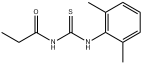 N-(2,6-dimethylphenyl)-N'-propionylthiourea 结构式