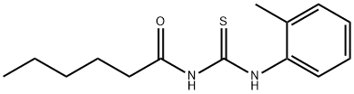 N-hexanoyl-N'-(2-methylphenyl)thiourea 结构式