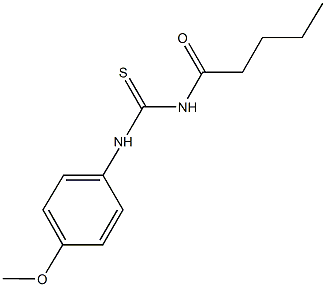 N-(4-methoxyphenyl)-N'-pentanoylthiourea 结构式