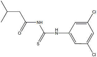 N-(3,5-dichlorophenyl)-N'-(3-methylbutanoyl)thiourea 结构式