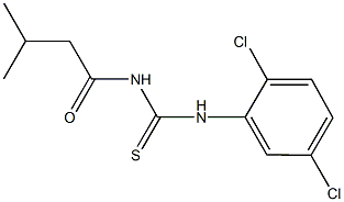 N-(2,5-dichlorophenyl)-N'-(3-methylbutanoyl)thiourea 结构式