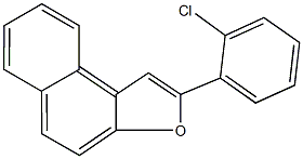 2-(2-chlorophenyl)naphtho[2,1-b]furan 结构式