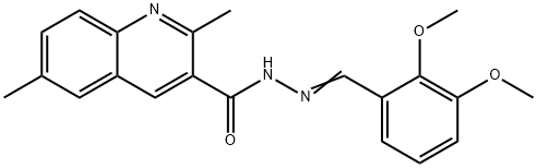 N'-(2,3-dimethoxybenzylidene)-2,6-dimethyl-3-quinolinecarbohydrazide 结构式