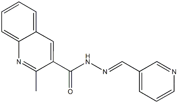 2-methyl-N'-(3-pyridinylmethylene)-3-quinolinecarbohydrazide 结构式