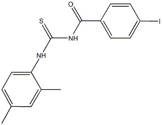 N-(2,4-dimethylphenyl)-N'-(4-iodobenzoyl)thiourea 结构式