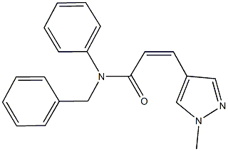 N-benzyl-3-(1-methyl-1H-pyrazol-4-yl)-N-phenylacrylamide 结构式