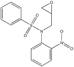 N-{2-nitrophenyl}-N-(2-oxiranylmethyl)benzenesulfonamide 结构式