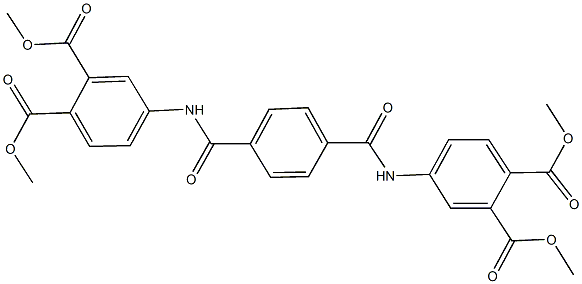 dimethyl 4-[(4-{[3,4-bis(methoxycarbonyl)anilino]carbonyl}benzoyl)amino]phthalate 结构式