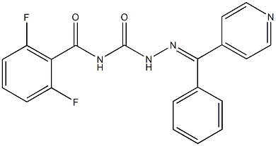 phenyl(4-pyridinyl)methanone N-(2,6-difluorobenzoyl)semicarbazone 结构式