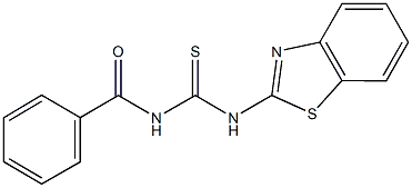 N-(1,3-benzothiazol-2-yl)-N'-benzoylthiourea 结构式