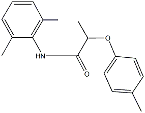 N-(2,6-dimethylphenyl)-2-(4-methylphenoxy)propanamide 结构式