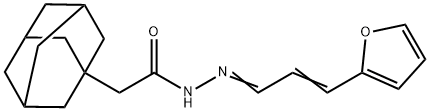 2-(1-adamantyl)-N'-[3-(2-furyl)-2-propenylidene]acetohydrazide 结构式