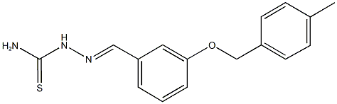 3-[(4-methylbenzyl)oxy]benzaldehyde thiosemicarbazone 结构式