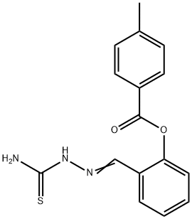 2-[2-(aminocarbothioyl)carbohydrazonoyl]phenyl 4-methylbenzoate 结构式