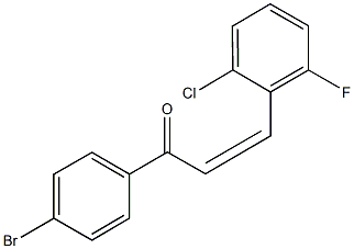 1-(4-bromophenyl)-3-(2-chloro-6-fluorophenyl)-2-propen-1-one 结构式