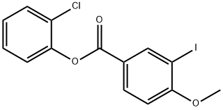 2-chlorophenyl 3-iodo-4-methoxybenzoate 结构式