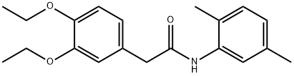 2-(3,4-diethoxyphenyl)-N-(2,5-dimethylphenyl)acetamide 结构式