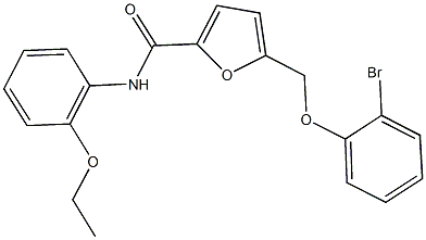 5-[(2-bromophenoxy)methyl]-N-(2-ethoxyphenyl)-2-furamide 结构式
