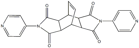 4,10-di(4-pyridinyl)-4,10-diazatetracyclo[5.5.2.0~2,6~.0~8,12~]tetradec-13-ene-3,5,9,11-tetrone 结构式