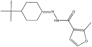 N'-(4-tert-butylcyclohexylidene)-2-methyl-3-furohydrazide 结构式