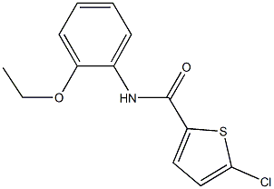 5-chloro-N-(2-ethoxyphenyl)-2-thiophenecarboxamide 结构式